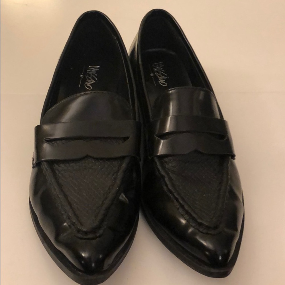 Black loafers